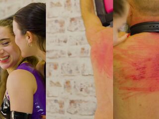 Spanked and Whipped into Submission by Domme Duett