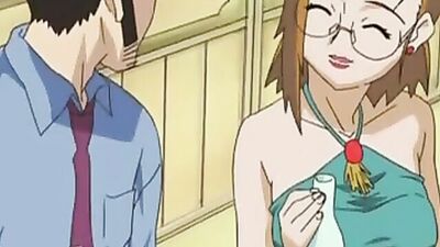 Big-titted hentai babe takes a hard ride and tittyfucks herself silly