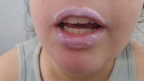 My Lips Explode with Magical Bubbles: Exfoliating My Lips for the First Time