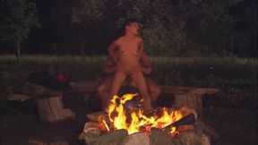 They lit a bonefire at the wilderness and fuck all night