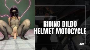 fishnet suit and helmet motorcycle