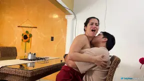 Beautiful Latina fills her tight pussy with cum while cheating on her husband