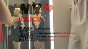 Try on haul transparent clothes &mdash;  see through Try on haul  &mdash;  in the fitting room  Naked mycandyalice
