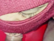 Papá esclavo sexual peludo amarrado recibe dildo por el culo mientras chupa pene gigante latino cali