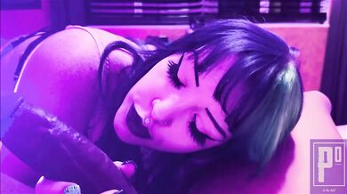 PAWG Rachel Luxe BlowJob and First Time Pegging