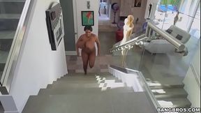 Maserati XXX Big Tits Bouncing Running Upstairs