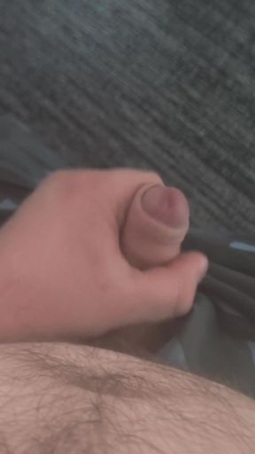 Fat Hairy Bear Jerks off in the Office and Cums on the Floor
