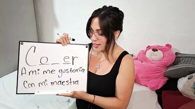 Your teacher FLIRTS with you while her big tits bounce in ASMR