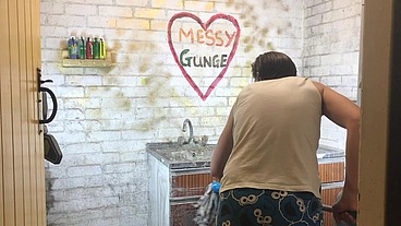 I'm gonna get SO MESSY for you! - Sweet Girl playing in Gunge and Clay.
