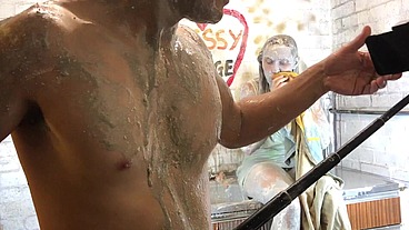 I'm gonna get SO MESSY for you! - Sweet Girl playing in Gunge and Clay.