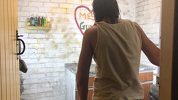 I'm gonna get SO MESSY for you! - Sweet Girl playing in Gunge and Clay.