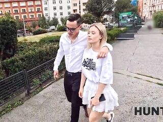 HUNT4K. Pair need cash, what they can do?. Sexy sex with Lily Blossom