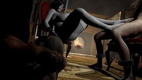 femdom bdsm with lady alcina dimitrescu from resident evil