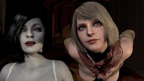 femdom bdsm with lady alcina dimitrescu from resident evil