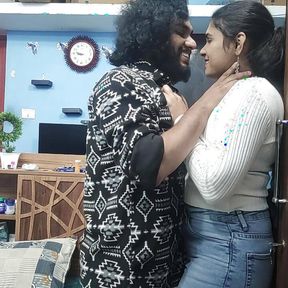 Malayali couples hot sex with malayalam dirty talk, Mallu couple hot sex, Vaishnavy and Sharun Raj hot sex, Mallu couple sex