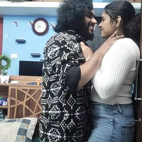 Malayali couples hot sex with malayalam dirty talk, Mallu couple hot sex, Vaishnavy and Sharun Raj hot sex, Mallu couple sex