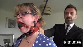 UKSubSluts com - Madison Stuart's submissive thick amateur punishment and moans