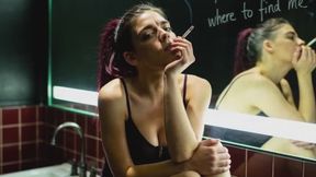 smoking bathroom