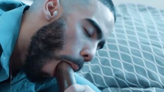 Beard-Stroking Handsome Studs Enjoy Rimjob & Anal Sex in Raw Hardcore