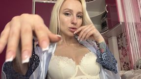 French manicure sensual domination