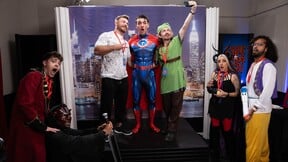 Scott sneaks into a back room with Channing, rips open his spandex, and fucks his hole till they both cum.