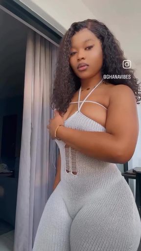 Amateur GF shows off her cute ass and big tits.