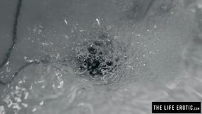 ”Emily J pushes a vibrator in her soaking wet cunt”