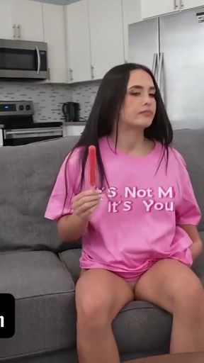 Dirty Step Bro Loves Watching His Little Stepsis Parading Herself Half-Naked Around The House   Clip 1