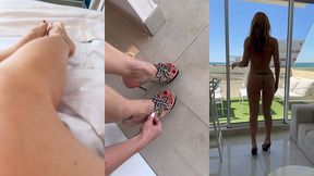 coucou les zamours, deuxieme journee au cap...le matin au reveil
