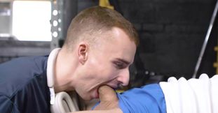 Gym fuck with horny pornstars Ryan Jacobs and Leo Louis