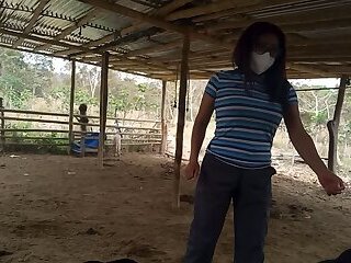 WIDOWED STEPMOTHER VISITS HER STEPSON'S FARM TO CHECK OUT THE FARM HER HUSBAND LEFT HER. SHE