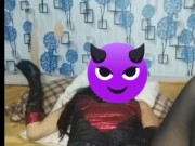 Seduciendo a al amigo mi esposo con traje de puti esposa