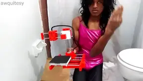 Tiny Trans Femboy Teases in Tight Leotard Unboxing Sexy 3D Printer – Cosplay Fun 18+