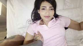 My Roommate's Creamy Pussy Is so Juicy! POV of the Pink Pussy!