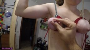 Trailer-Tight boud breasts and slomotion of nipples pinched