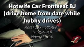 Car BJ While Husband Drives