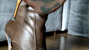 My Dark-Brown Leather Boots
