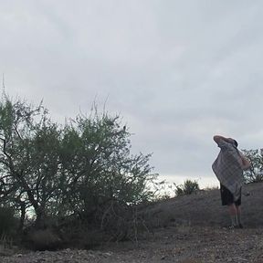 Jerking off Outside After Visiting a Friend