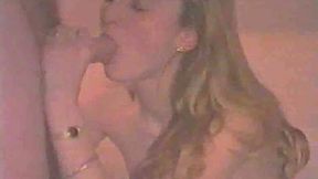 Cute blonde German prostitute sucks my fat cock like a lollipop