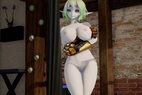 Hot fat elf fucked dirty in a hotel with a random guy
