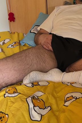 Lextalon Solo on the Bed - I Masturbate Watching Porn Until I Cum