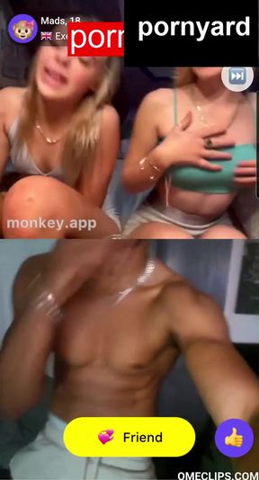 Webcam teen's surprised reaction during homemade sex