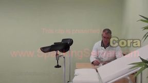 Cora pussy whip at the gyno doctor