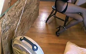 Hot crossdresser strokes big dick