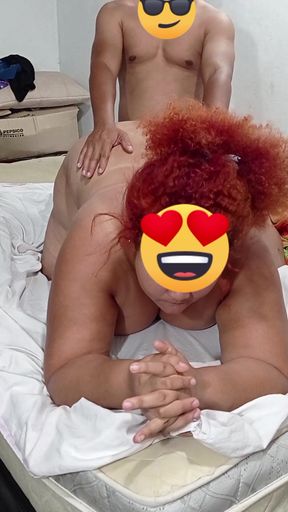 Hard Doggy Style Fucking by the Neighbor While My Cuckold Boyfriend Records Us