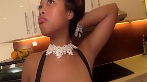 Sexy Asian Maid With Giant Jugs