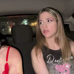 Two Hot Friends Fuck the Uber Driver - DivinaMaruuu ft Almendra Ft ElDesco