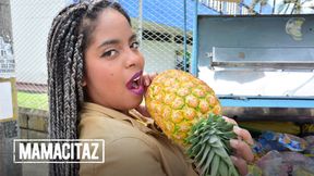 Latina slut Ana Ebano gets picked up for a rough fuck