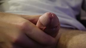 Playing with Foreskin and Cumming Extra Close