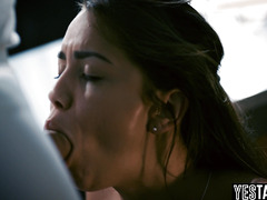 Mature big dick bishop purifies petite Latina teen by railing her